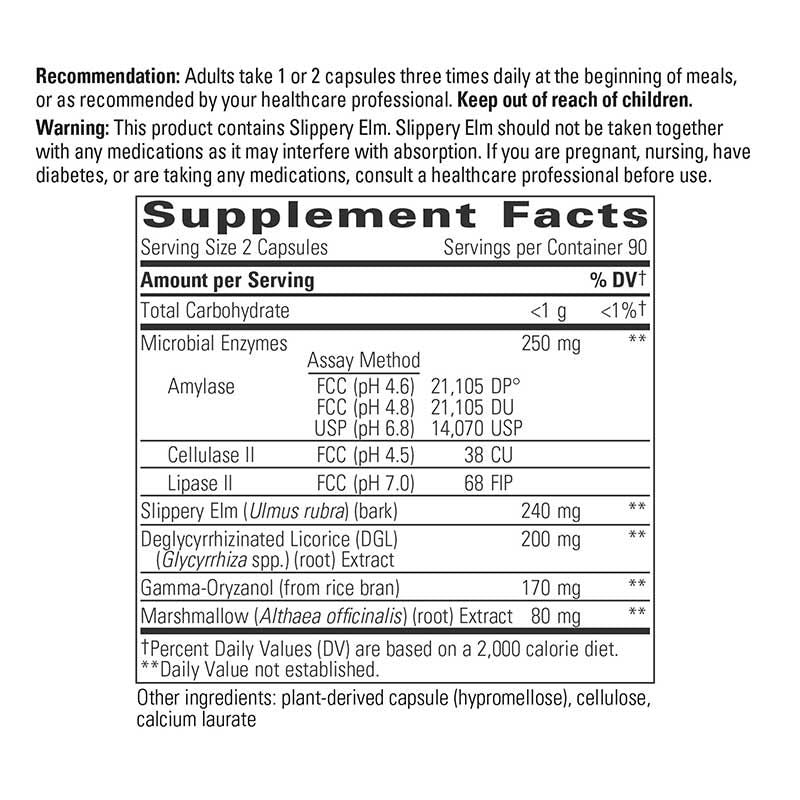 Similase Sensitive Stomach Digestive Enzymes - ROCK RIDGE PHARMACY