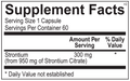 Strontium - ROCK RIDGE PHARMACY