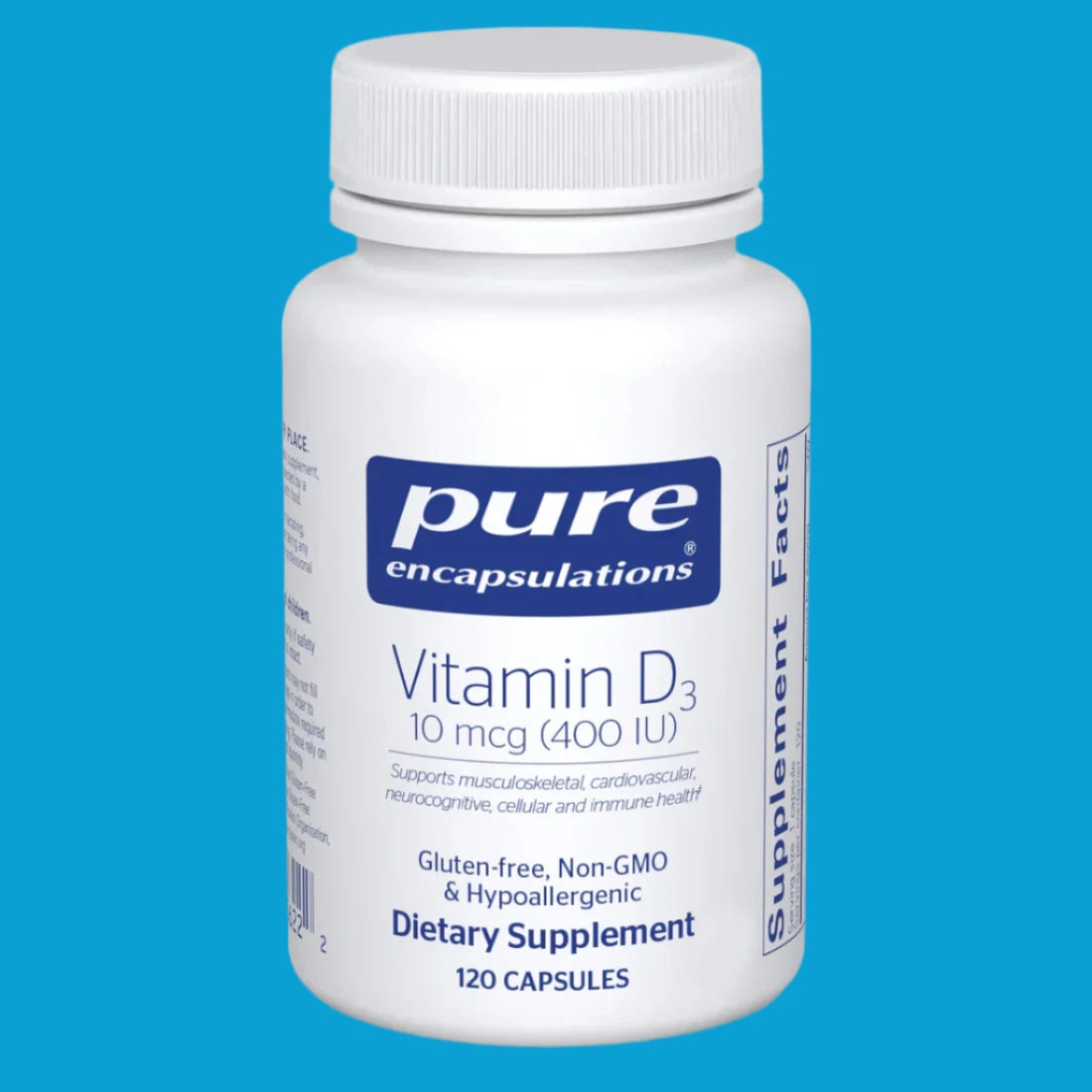 Vitamin D3 400 IU - Supports Bone & Immune Health