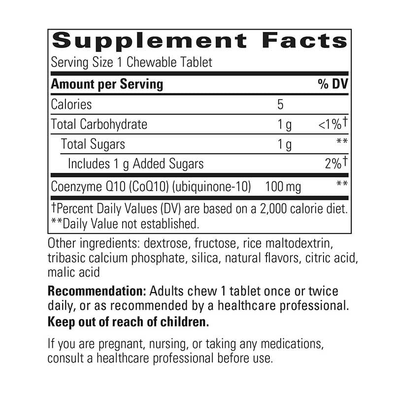 Vitaline CoQ10 100 Mg Chewable - ROCK RIDGE PHARMACY