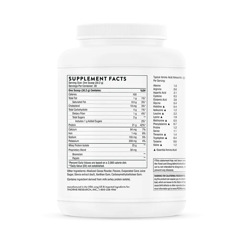 Whey Protein Isolate - ChocolateROCK RIDGE PHARMACY