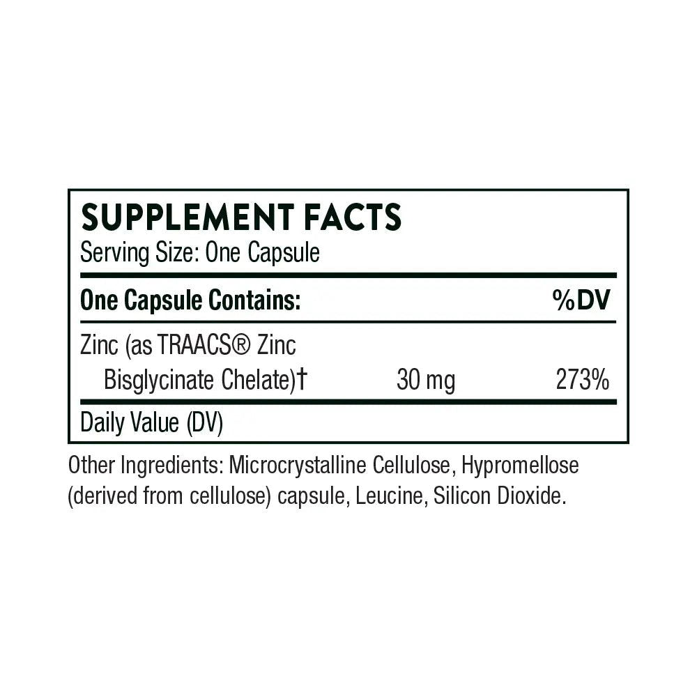 Zinc Bisglycinate 30 mg - ROCK RIDGE PHARMACY