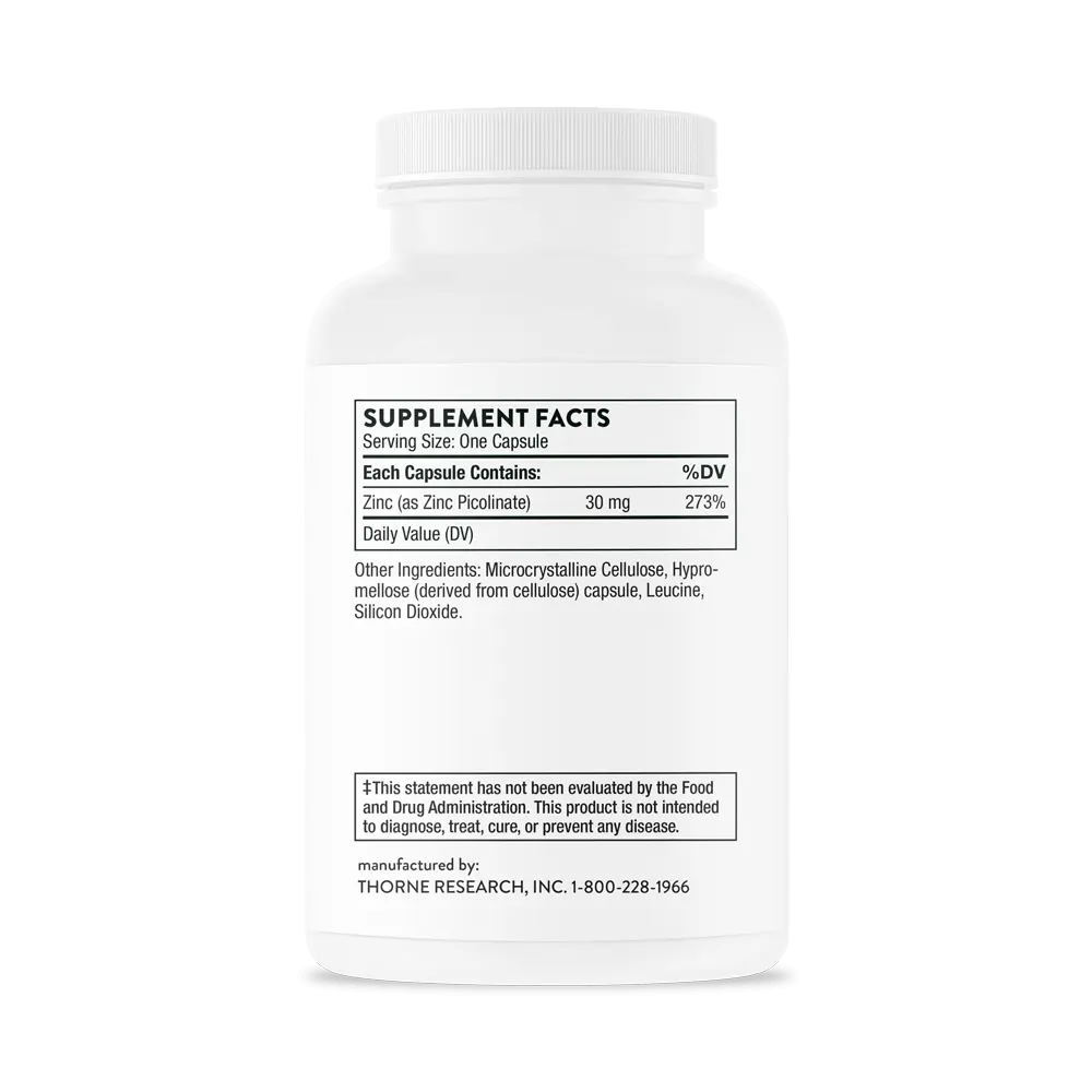 Zinc Picolinate 30 mg - ROCK RIDGE PHARMACY