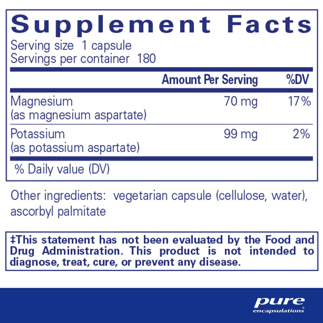 Potassium Magnesium Aspartate Supplement | Cardiovascular & Muscle Health