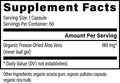 Aloe Vera by Global Healing – Organic Aloe Vera Capsules 180 mg at Rock Ridge Pharmacy (image 2)