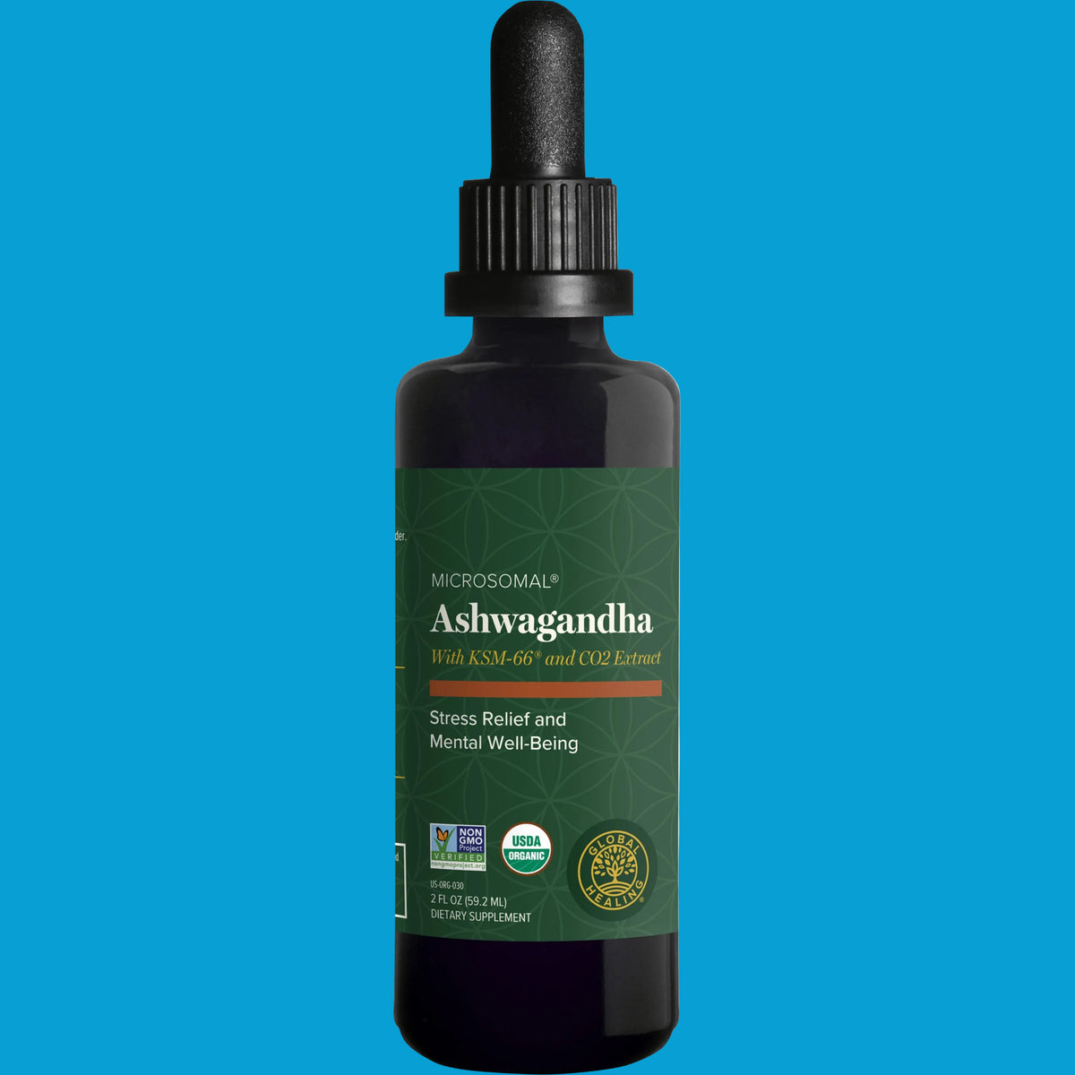 Ashwagandha by Global Healing – KSM-66® Organic Ashwagandha Liquid at Rock Ridge Pharmacy