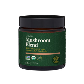 Organic Mushroom Blend Powder – Global Healing, 5.3 oz