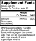 Selenium by Global Healing – Liquid Selenium 200 mcg, Plant-Based at Rock Ridge Pharmacy (image 2)
