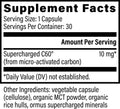 Supercharged C60® by Global Healing – Supercharged C60® Carbon 60 Capsules at Rock Ridge Pharmacy (image 2)