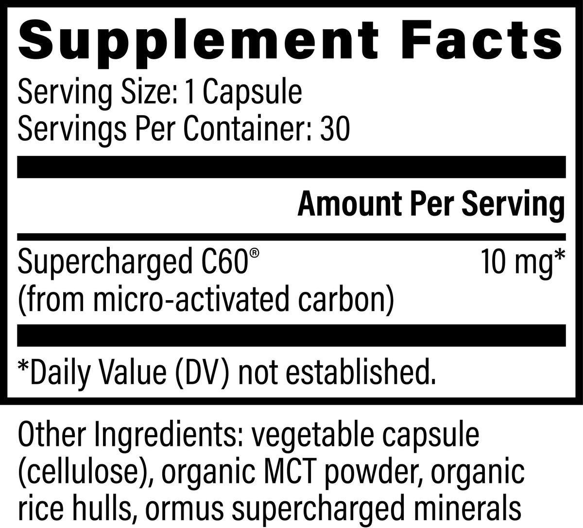 Supercharged C60® by Global Healing – Supercharged C60® Carbon 60 Capsules at Rock Ridge Pharmacy (image 2)