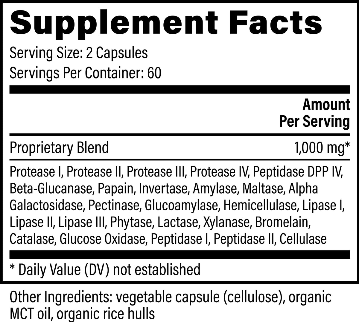 Ultimate Enzymes by Global Healing – Ultimate Enzymes Vegan Digestive Enzymes at Rock Ridge Pharmacy (image 2)